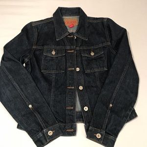 GUESS WORK WEAR OVERSIZE DARK WASH JACKET SIZE M